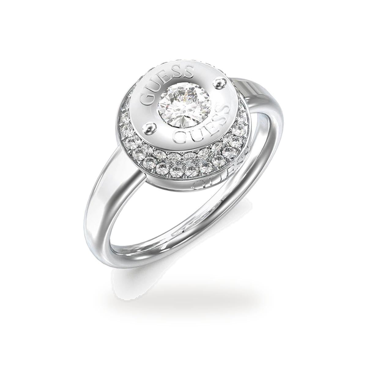 Anillo Mujer Guess Plateado Jubr05556Jwrh52