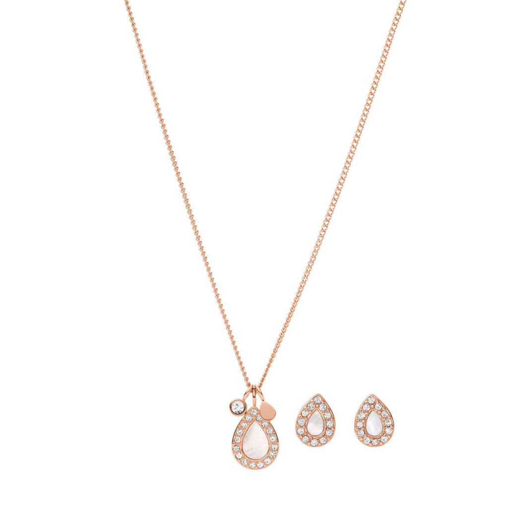 Gift Set Fossil Oro Rosa Mujer