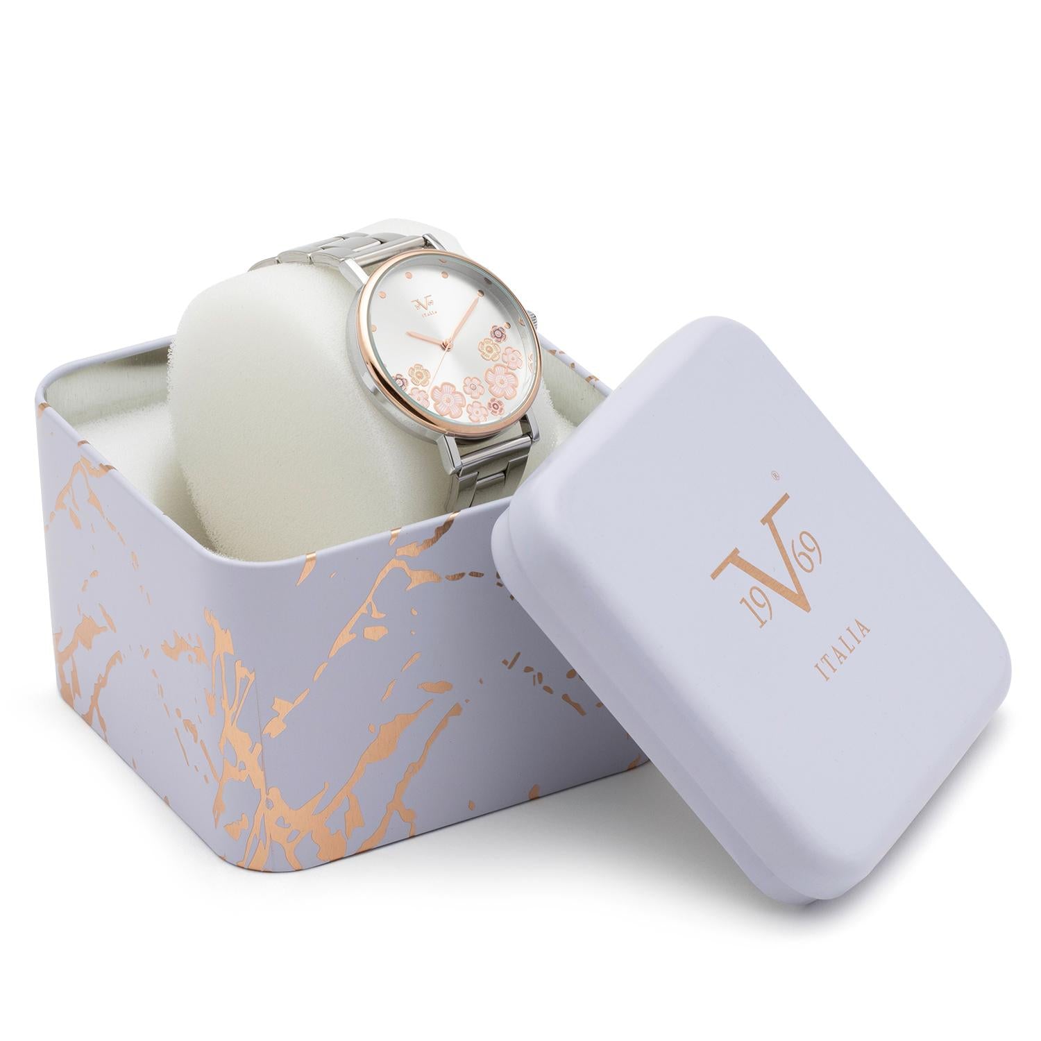 Reloj 19v69 Italia V1969-267-4 Plateado Mujer