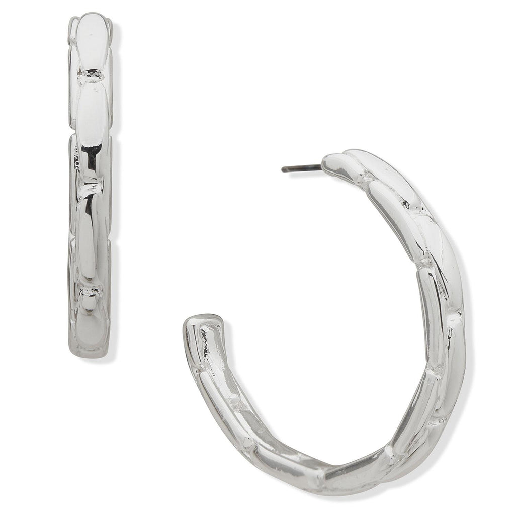 Aros Tipo Argollas Anne Klein Plateado Mujer 01G00766