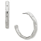 Aros Tipo Argollas Anne Klein Plateado Mujer 01G00766