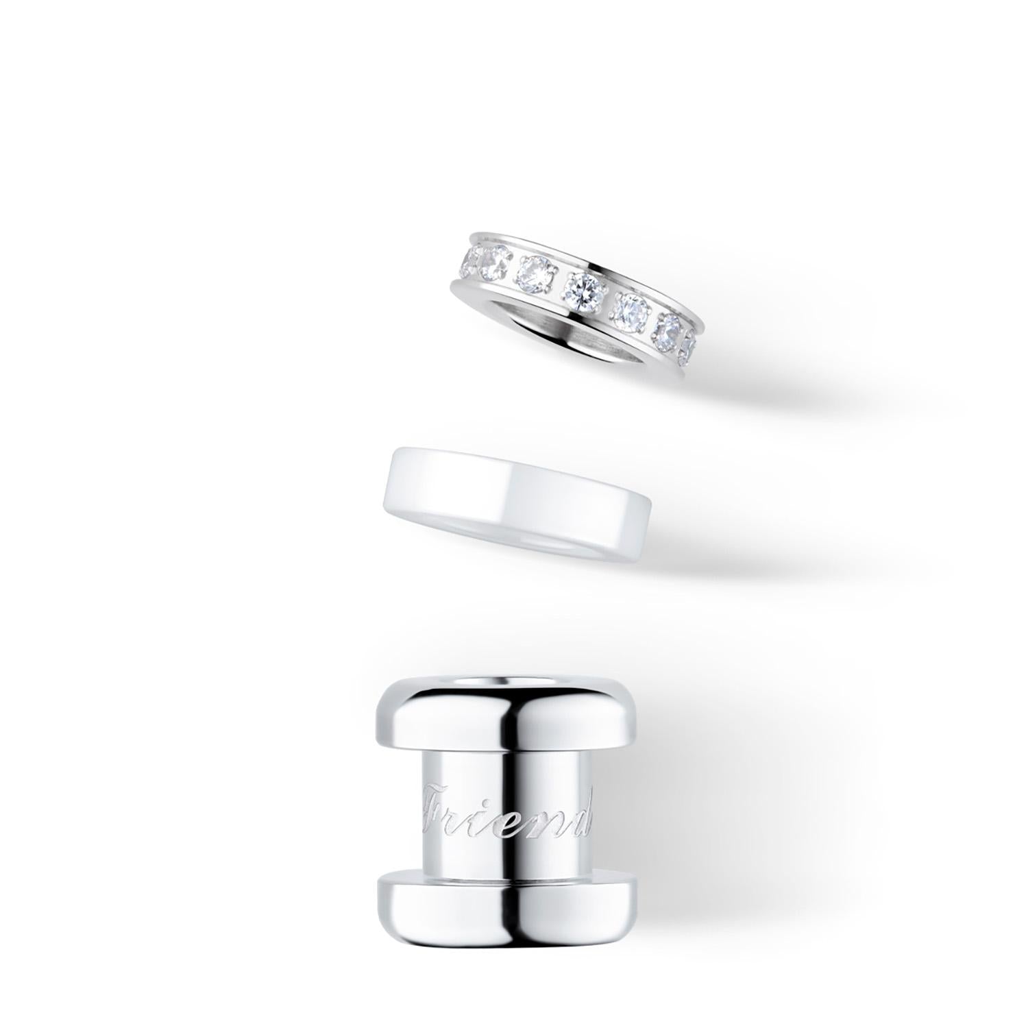 Charm Bering BestFriend-1 Plateado