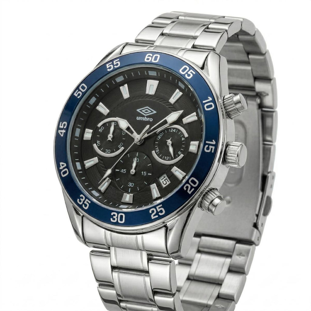 Reloj Análogo Hombre Umbro Plus Plateado UMBP-1500-182