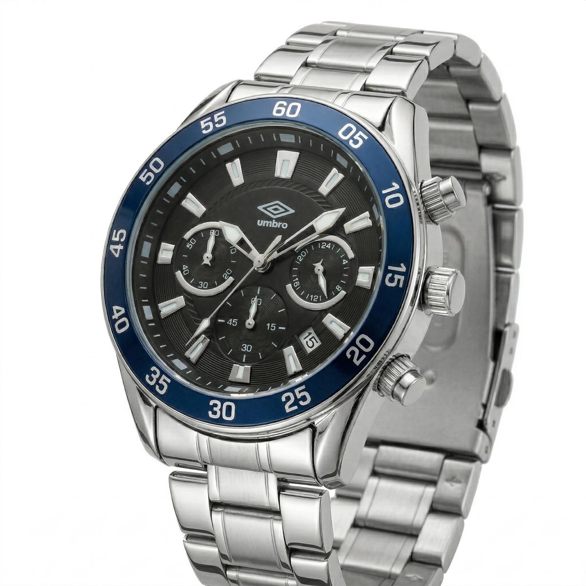 Reloj Análogo Hombre Umbro Plus Plateado UMBP-1500-182