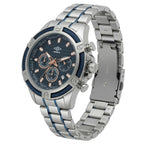 Reloj Análogo Hombre Umbro Plus Plateado/Azul UMBP-1500-127