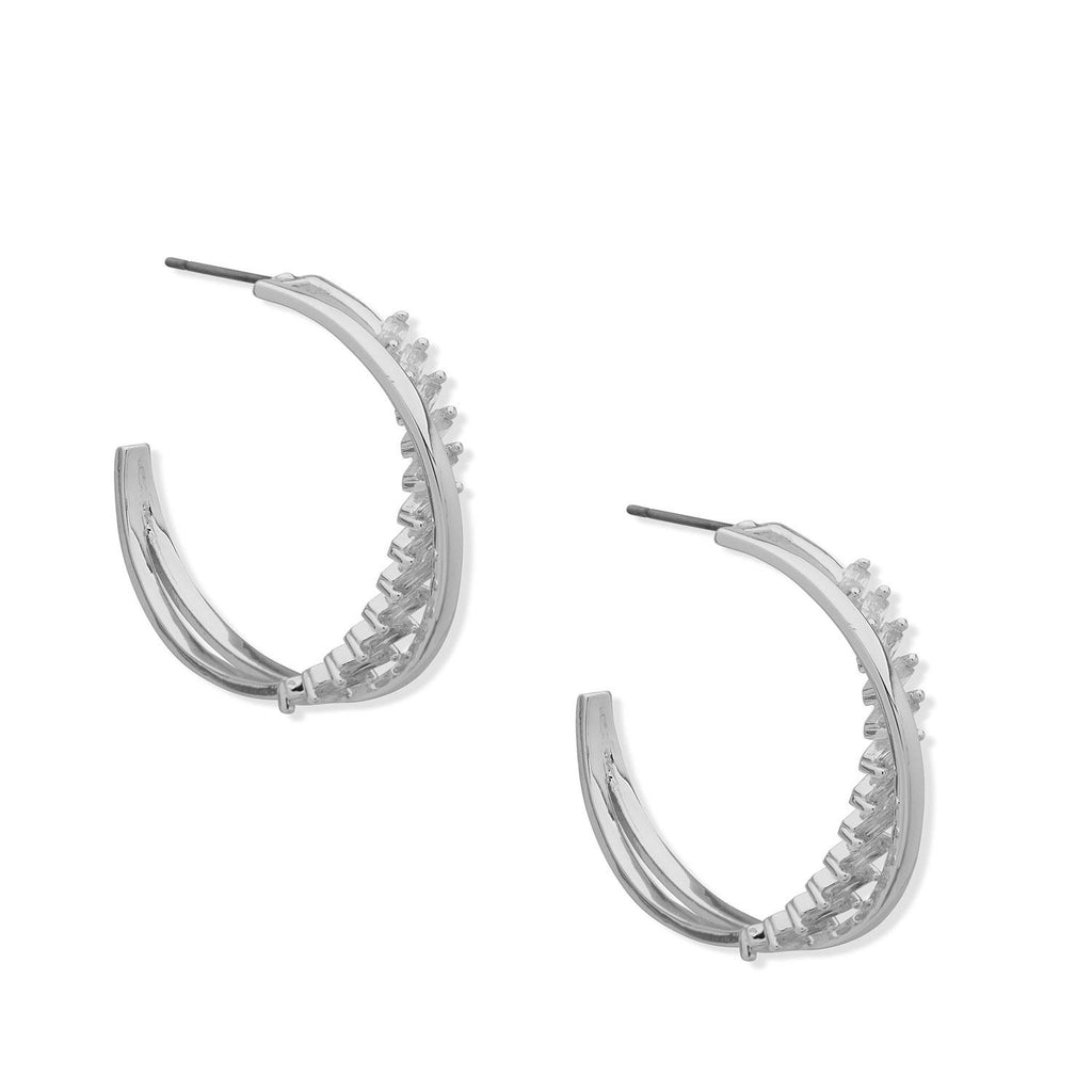 Aros Anne Klein Plateado Mujer 01G00691