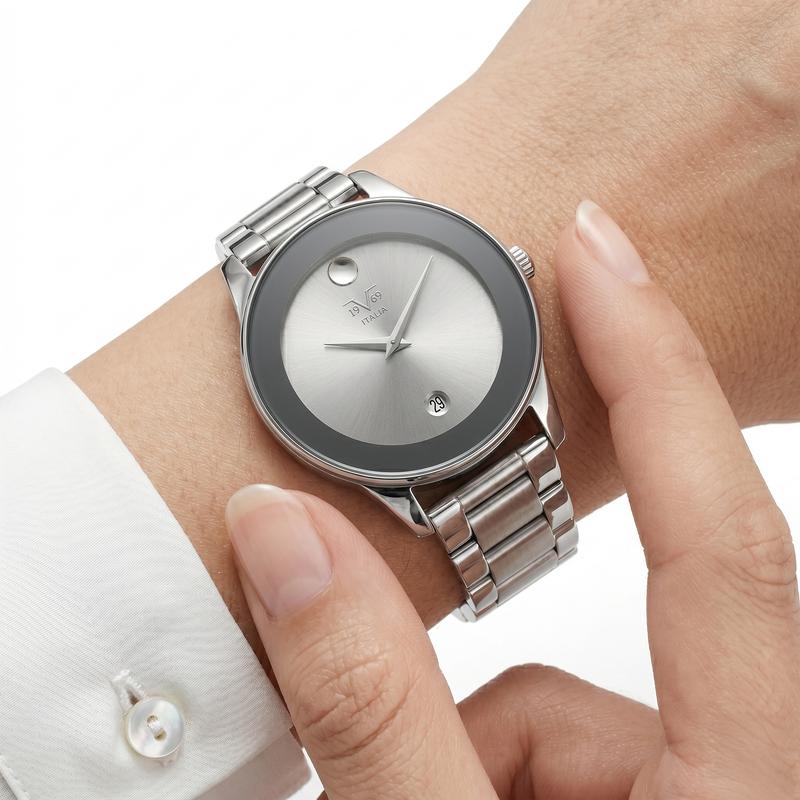 Reloj Análogo Femenino V1969 Plateado V1969-1000-135