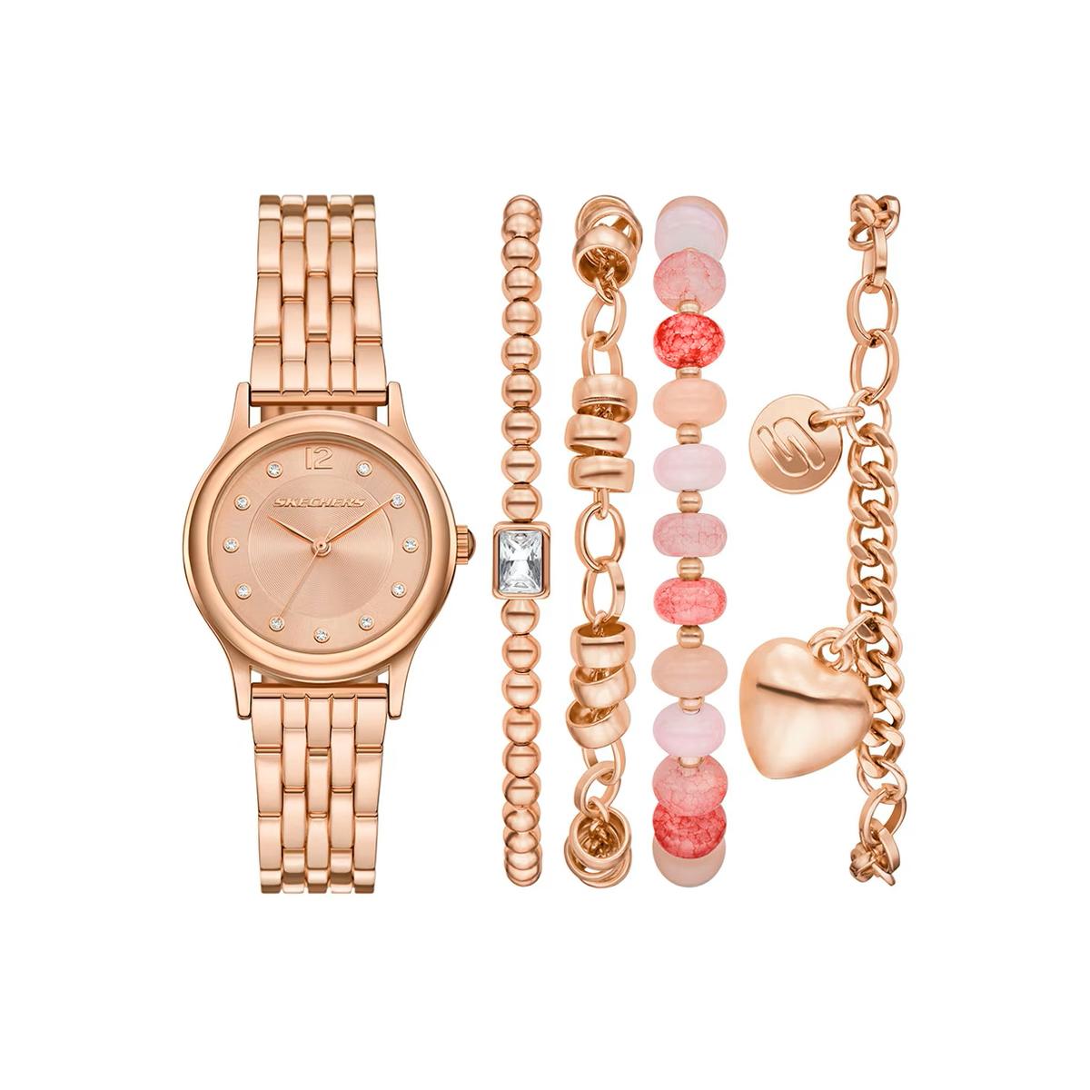 Set Mujer Skechers Oro Rosa SR9148