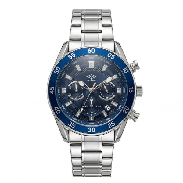Reloj Análogo Hombre Umbro Plus Plateado UMBP-1500-180