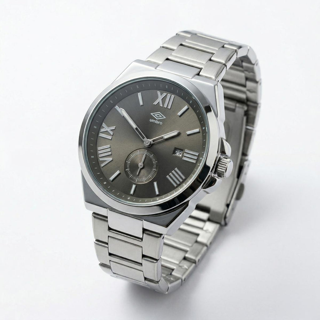 Reloj Análogo Hombre Umbro Plus Plateado UMBP-1500-212