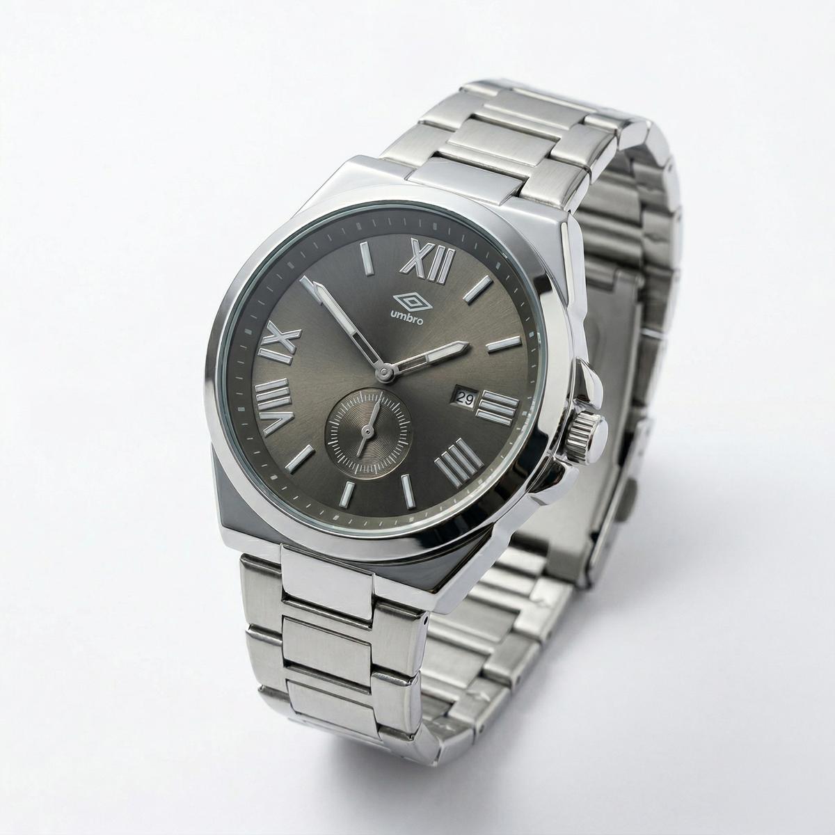 Reloj Análogo Hombre Umbro Plus Plateado UMBP-1500-212