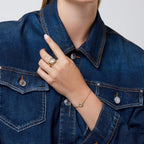 Anillo JUBR05/449JW/YG/52 Dorado Mujer Guess