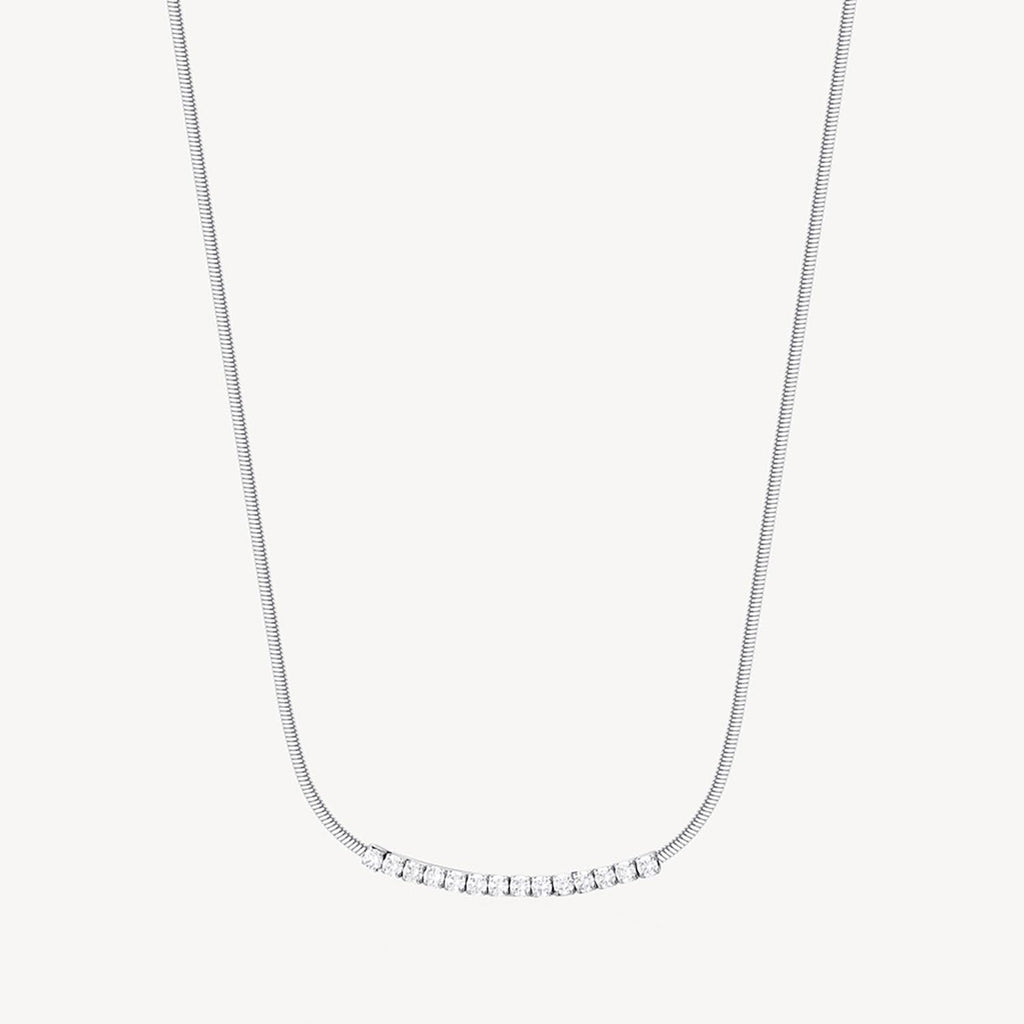 Collar Brosway BEIN006 Plateado Mujer
