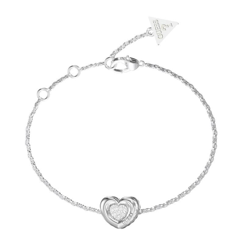 Brazalete Femenino Guess Plateado Jubb05461Jwrhs
