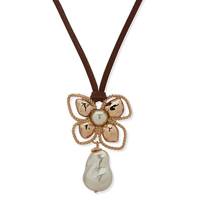 Collar Mujer Anne Klein Beauty In Bloom Dorado