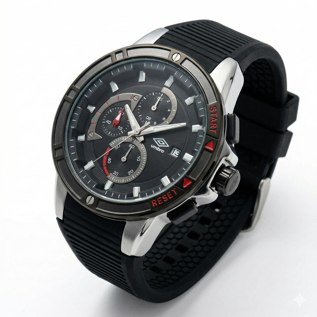 Reloj Análogo Hombre Umbro Plus Negro UMBP-1500-85