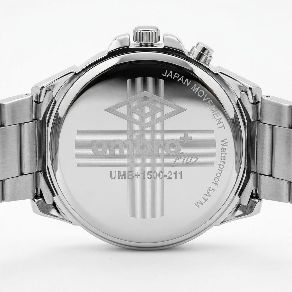 Reloj Análogo Hombre Umbro Plus Plateado UMBP-1500-211