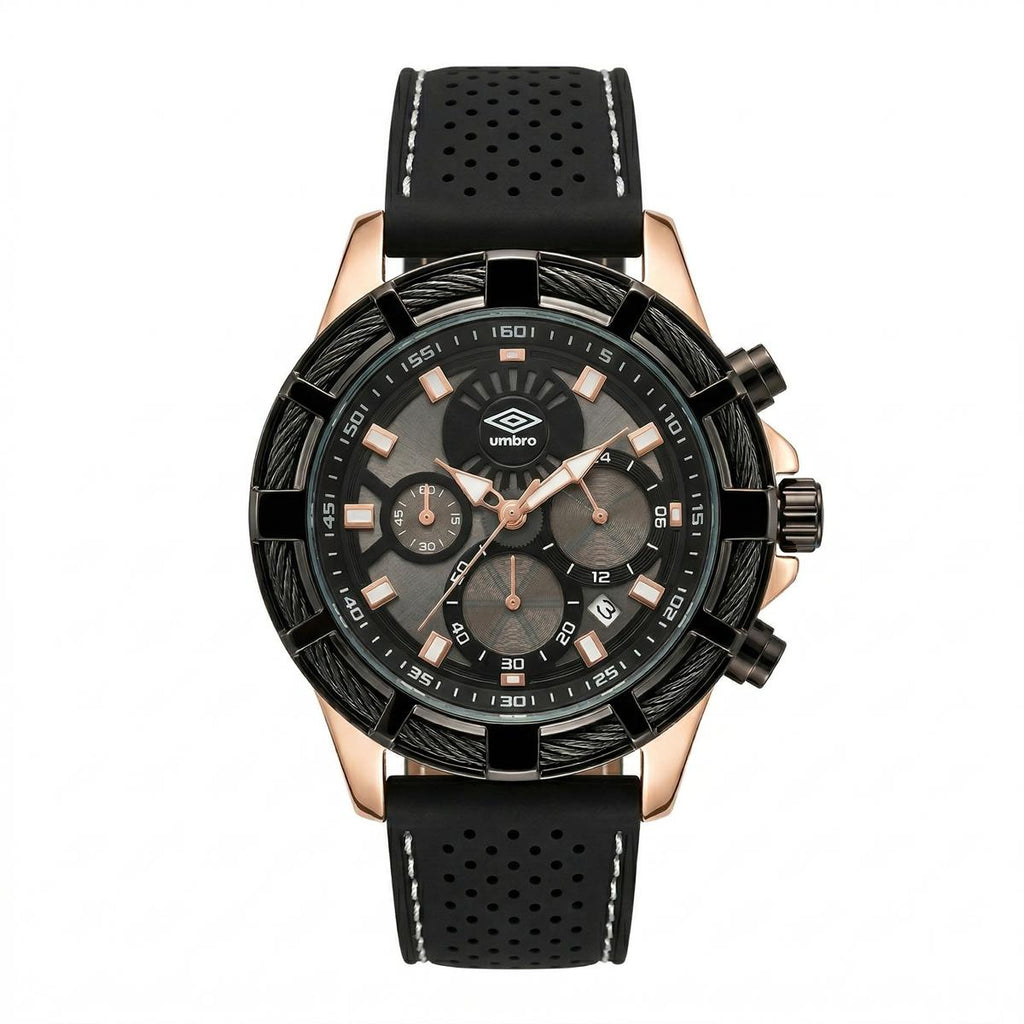 Reloj Análogo Hombre Umbro Plus Negro UMBP-1500-65