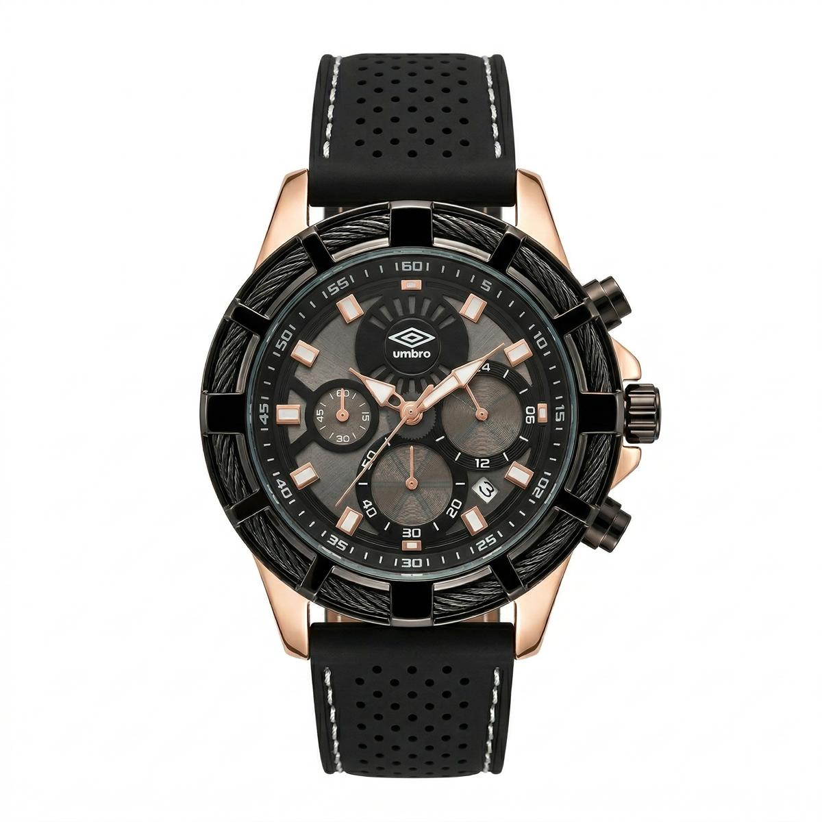 Reloj Análogo Hombre Umbro Plus Negro UMBP-1500-65
