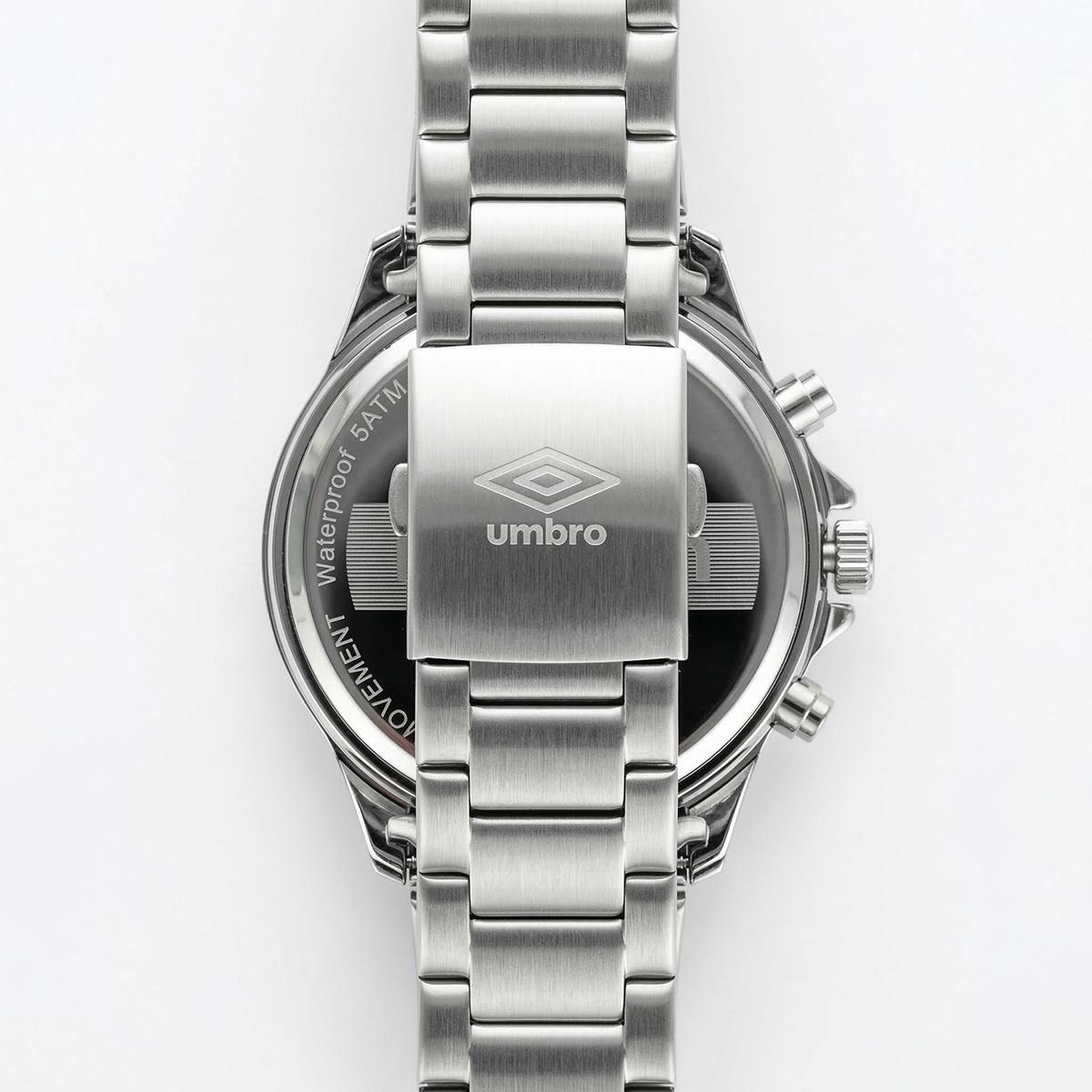 Reloj Análogo Hombre Umbro Plus Plateado UMBP-1500-157