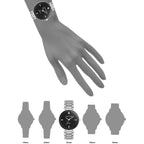 Reloj Análogo Mujer Anne Klein Plat.AK-1363BKSV