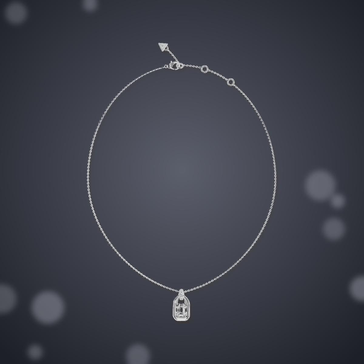 Collar Radiosa Mujer Guess Plateado