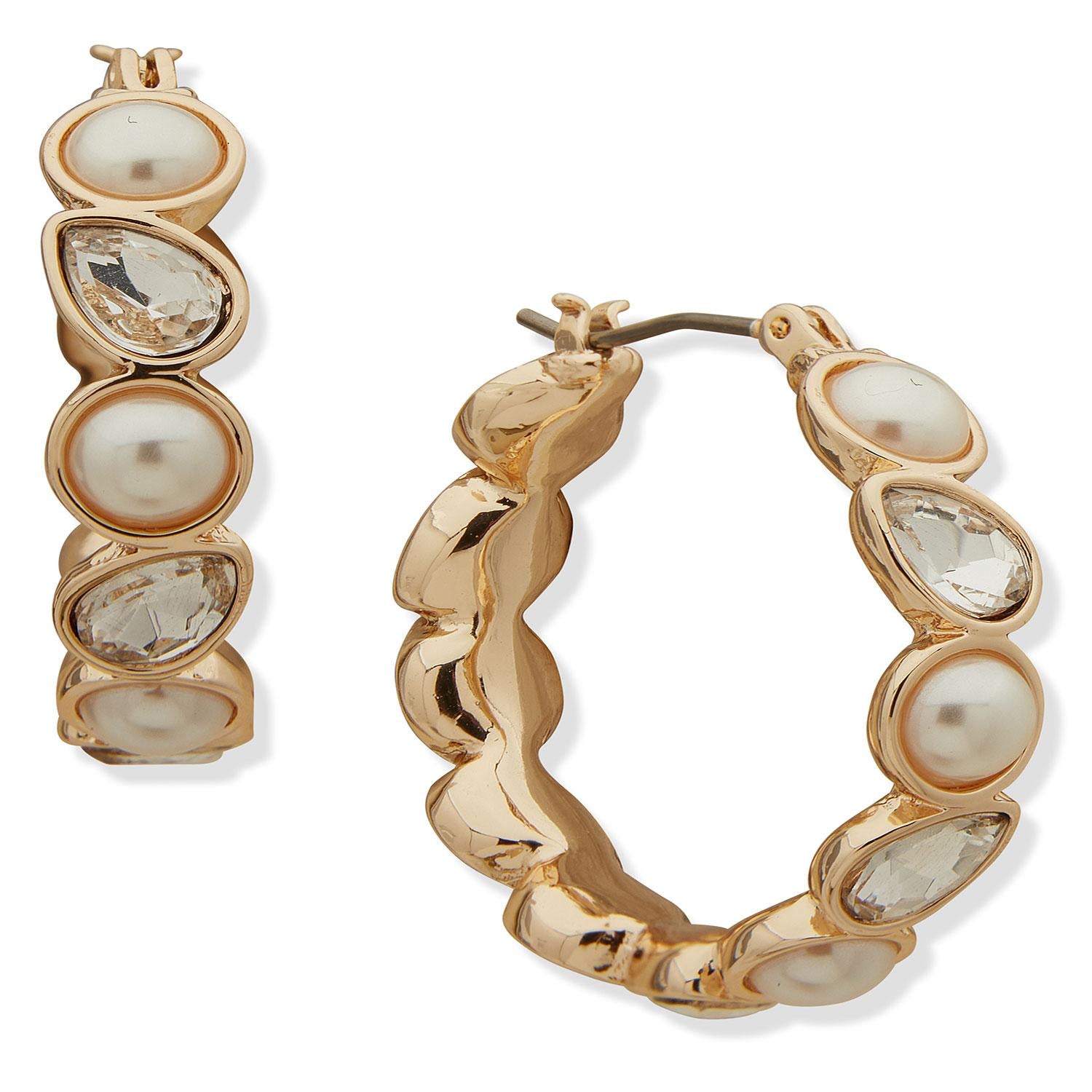 Aros Anne Klein Dorado Mujer 01G00762