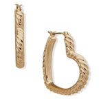 Aros Tipo Argollas Anne Klein Dorado Mujer 01G00729