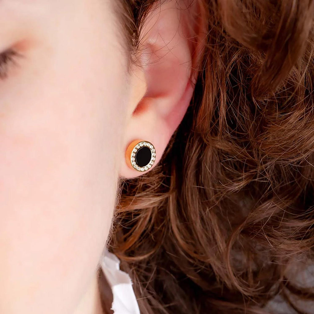 Aros Jason Hyde Negro Mujer