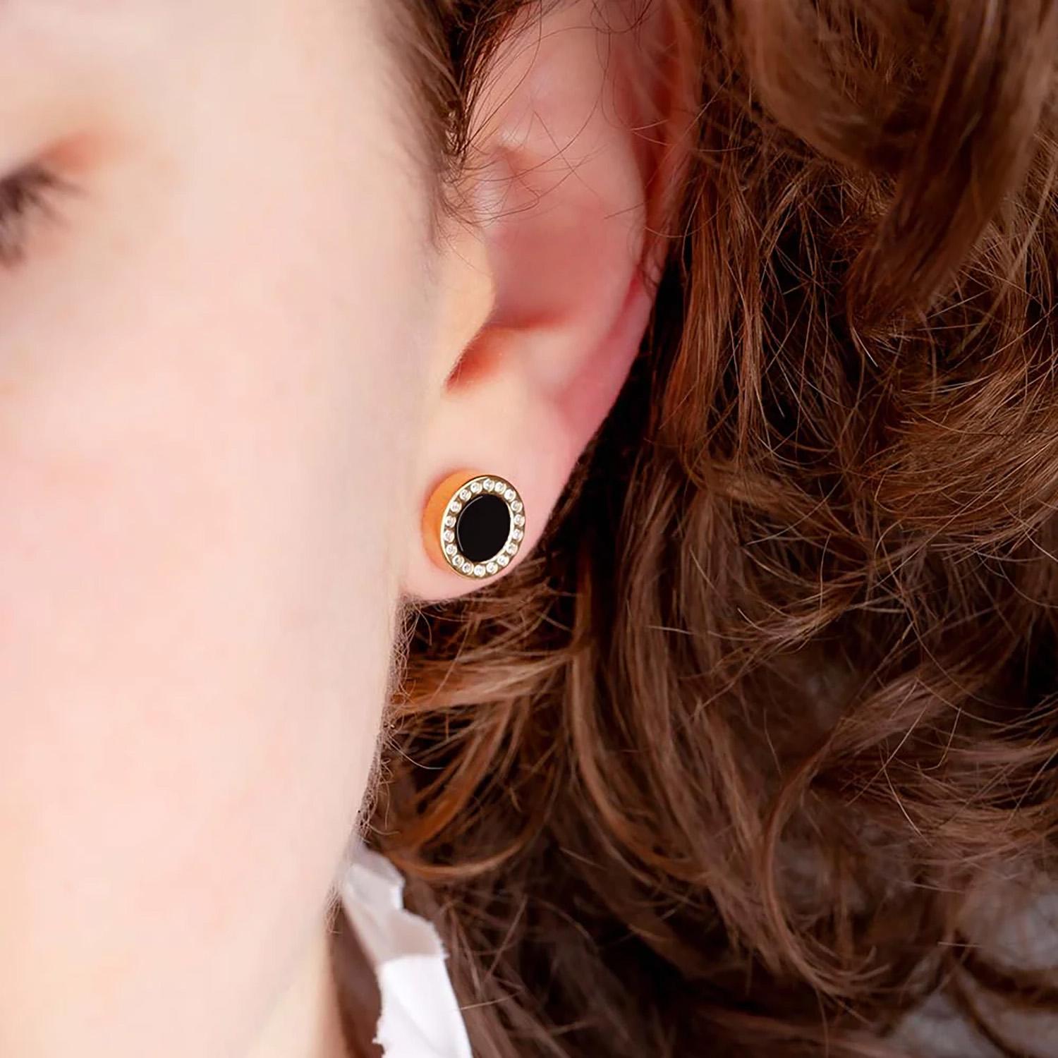 Aros Jason Hyde Negro Mujer