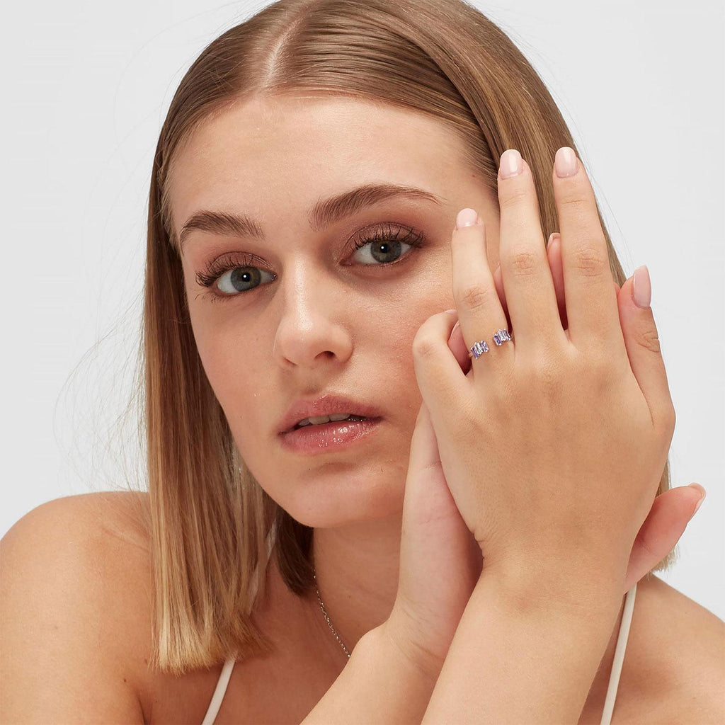 Anillo Brosway FMP15B Morado Mujer