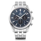 Reloj  Cronógrafo  Hombre Orient Plateado RA-TX0303L