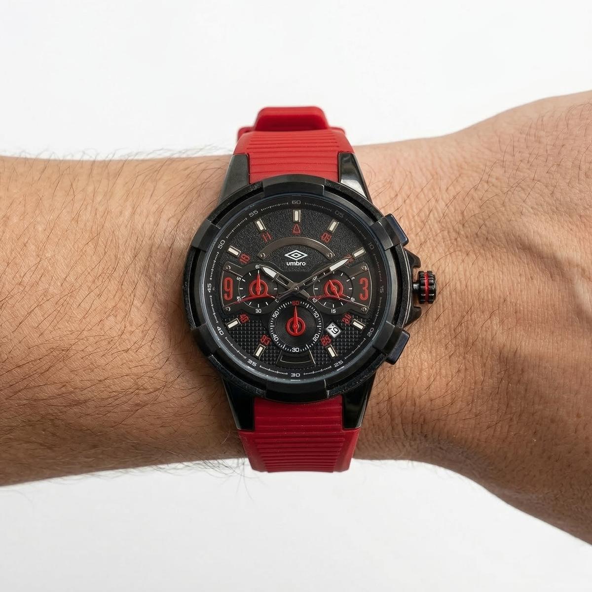 Reloj Análogo Hombre Umbro Plus Rojo UMBP-1500-120