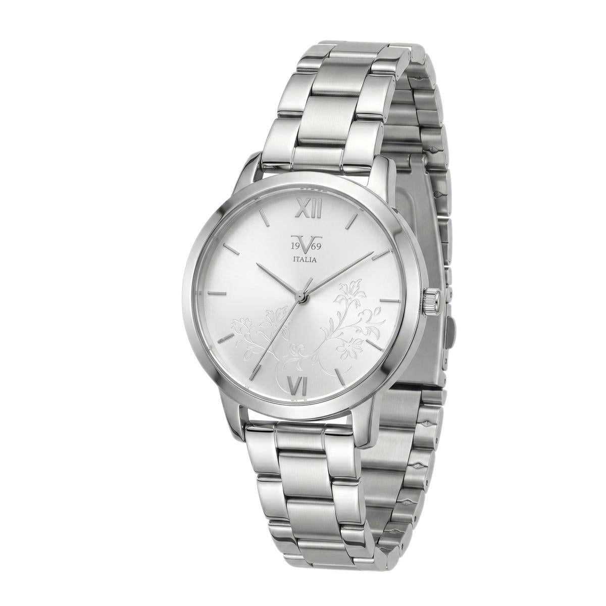 Reloj Análogo Mujer 19V69 Italia Plateado -129