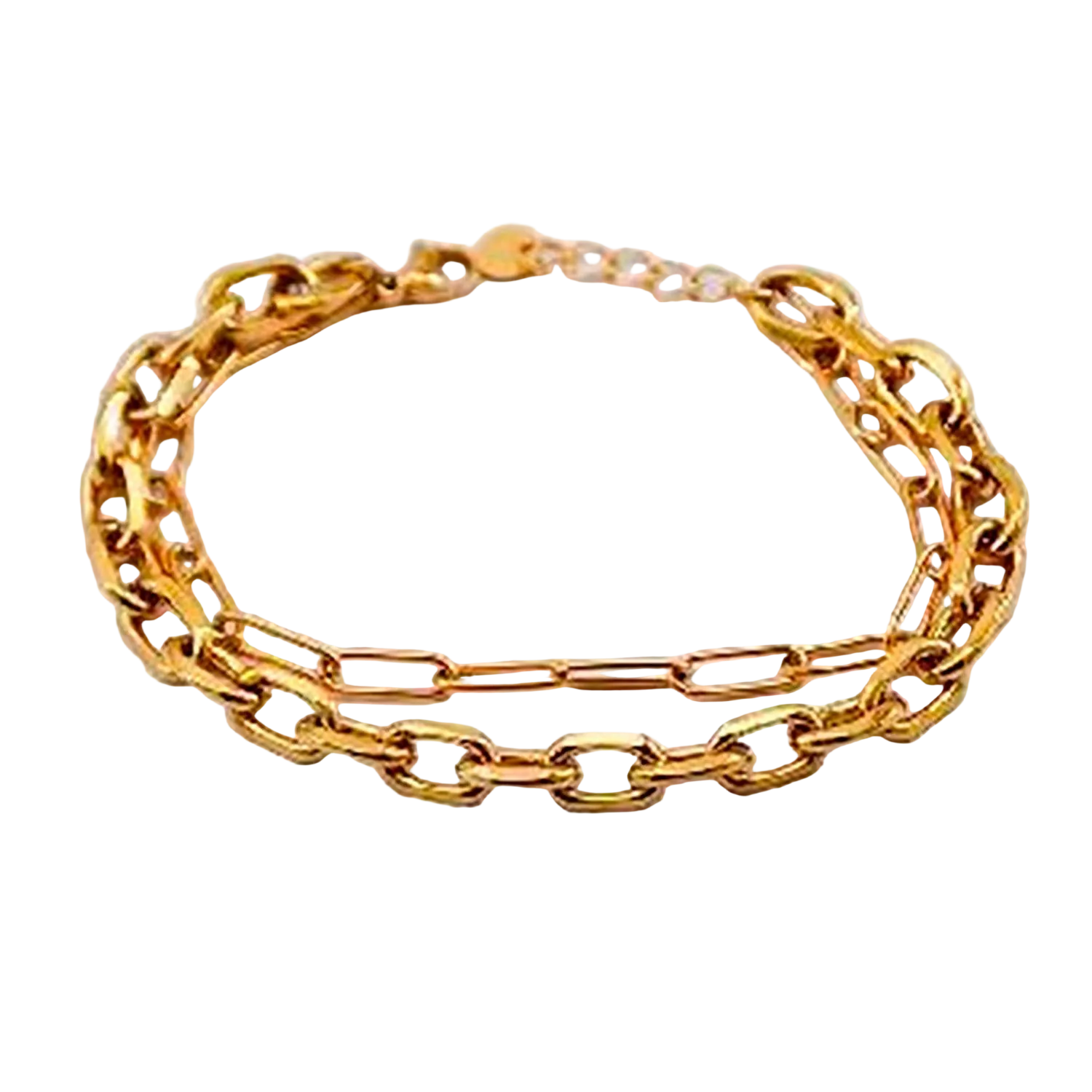 Pulsera Doble  19v69 Dorado Mujer STB206