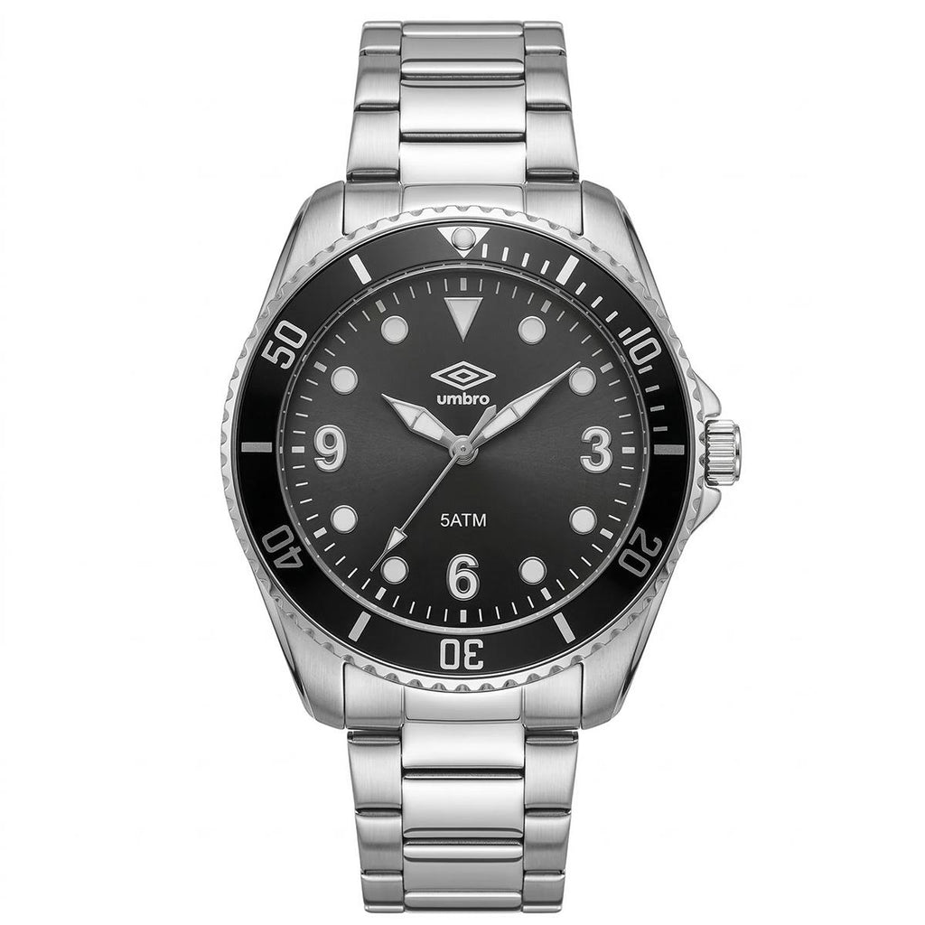 Reloj Análogo Hombre Umbro Plus Plateado UMBP-1500-153