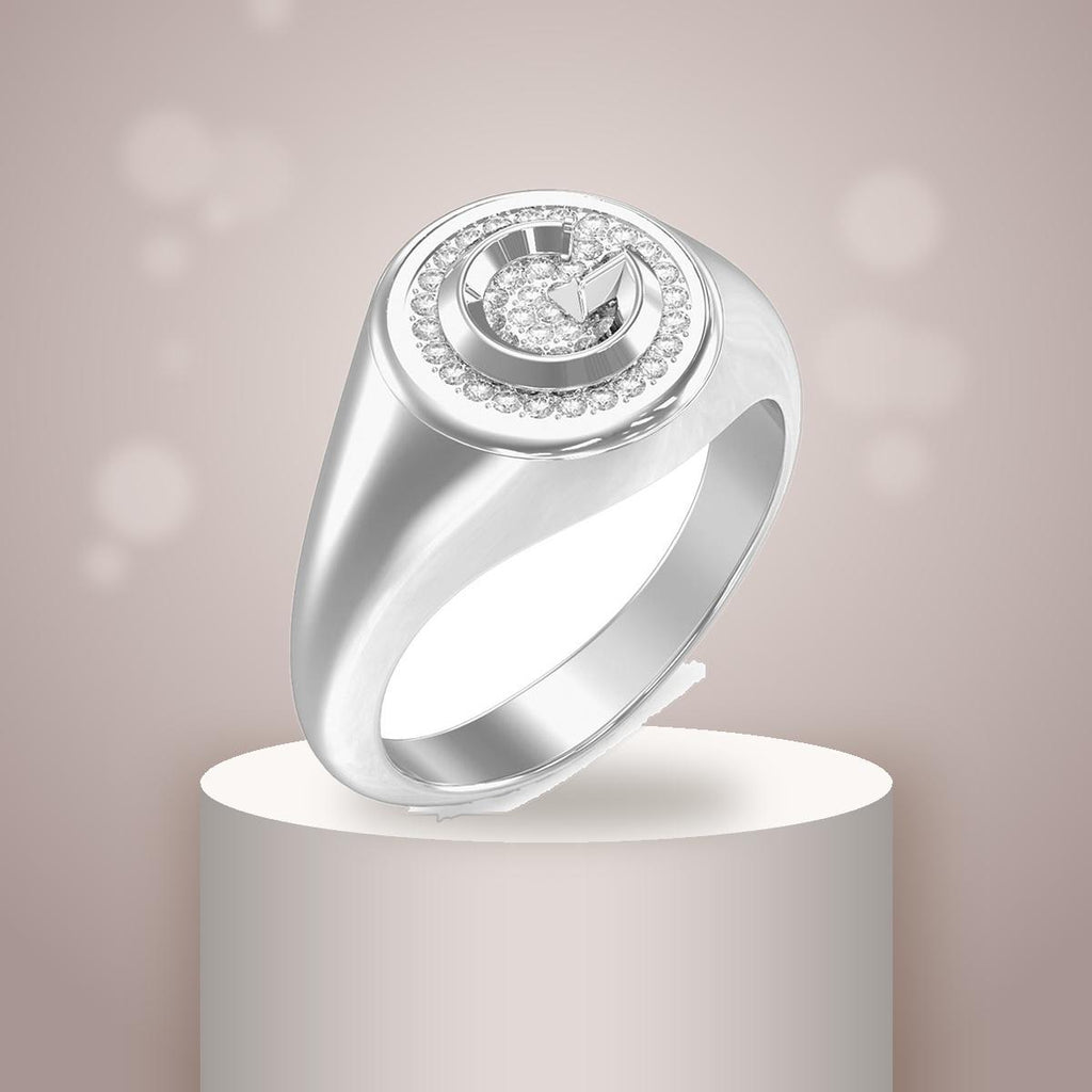 Anillo Mujer Guess Plateado Jubr05449Jwrh54