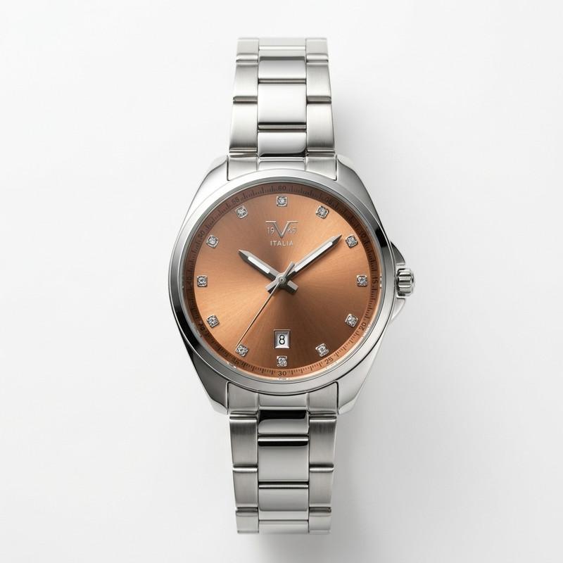 Reloj Análogo Femenino V1969 Plateado V1969-1000-187