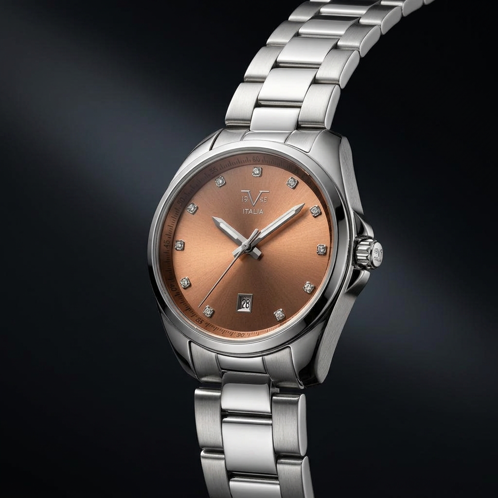 Reloj Análogo Femenino V1969 Plateado V1969-1000-187