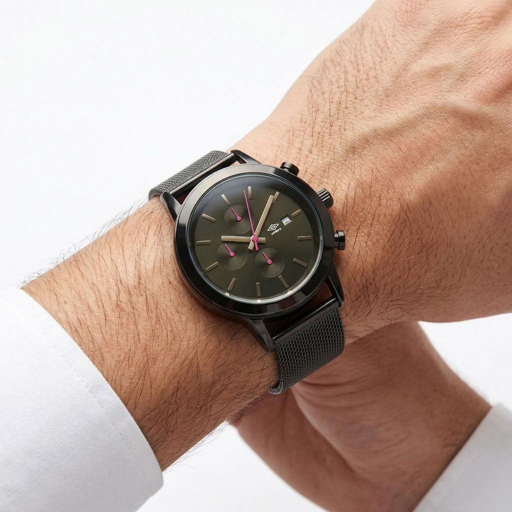 Reloj Análogo Hombre Umbro Plus Negro UMBP-1500-199