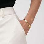Brazalete Fossil Dorado Mujer