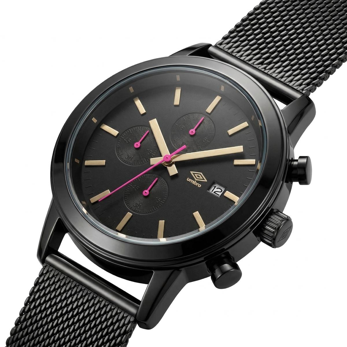 Reloj Análogo Hombre Umbro Plus Negro UMBP-1500-199