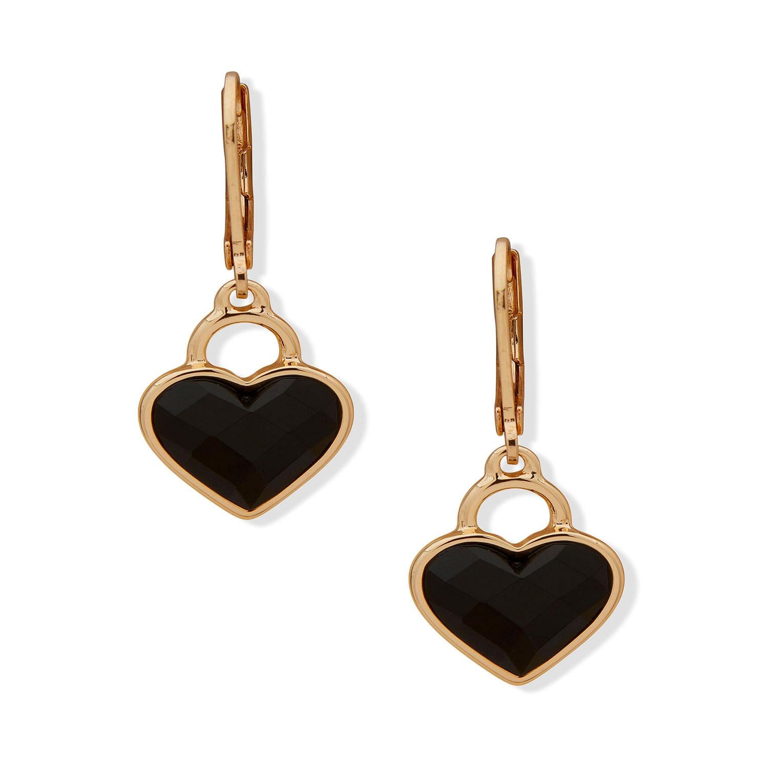 Aros Anne Klein Negro Mujer 01G00696