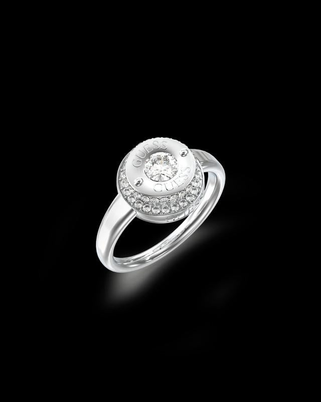 Anillo Mujer Guess Plateado Jubr05556Jwrh54