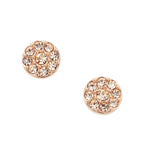 Aros Fossil Oro Rosa Mujer JF00830791