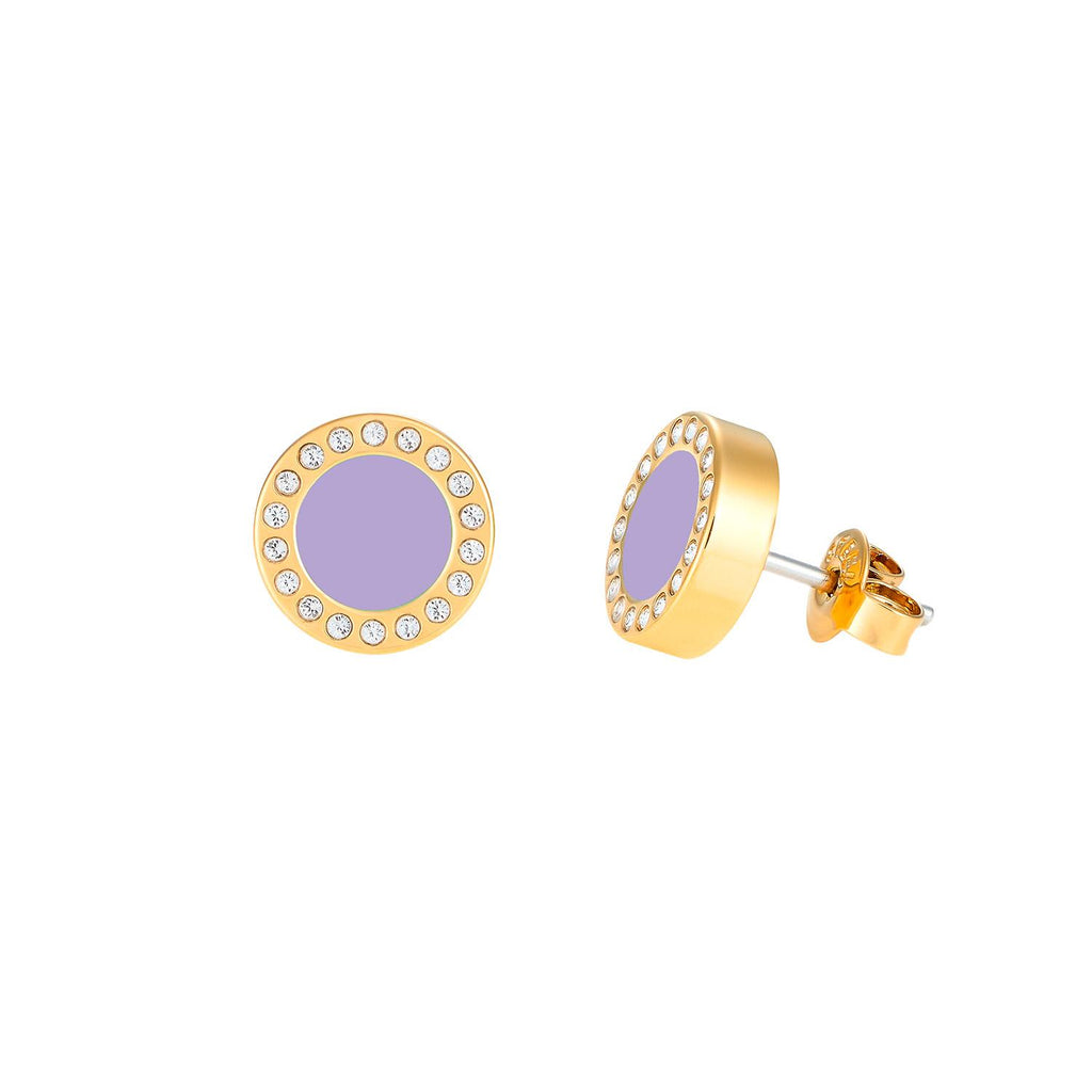 Aros Jason Hyde Morado Mujer