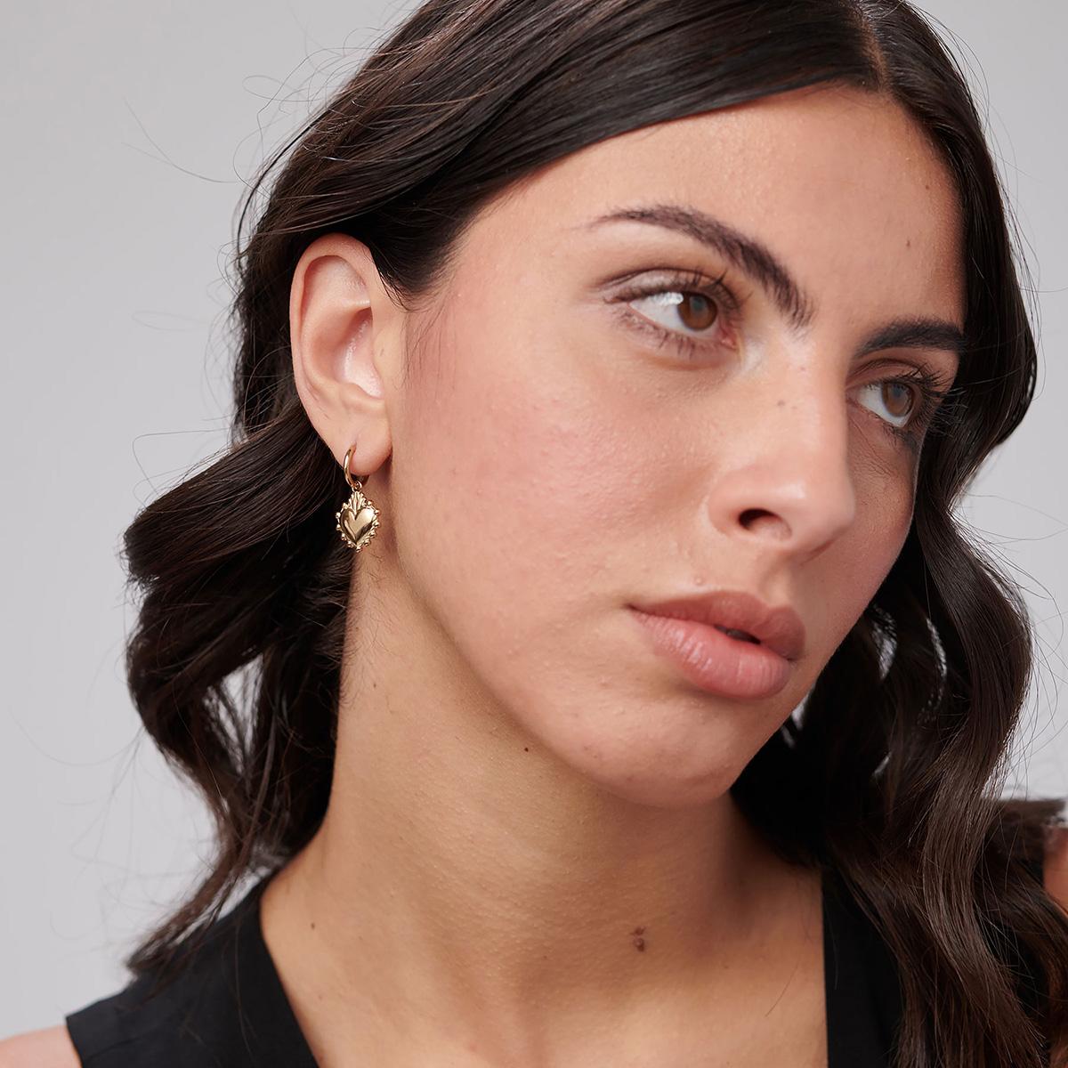 Aros Brosway Chakra Coronas Checas Dorado Mujer BHKE197