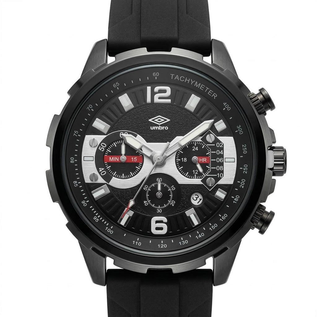 Reloj Análogo Hombre Umbro Plus Negro UMBP-1500-193