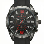 Reloj Análogo Hombre Umbro Plus Negro/Rojo UMBP-1500-90