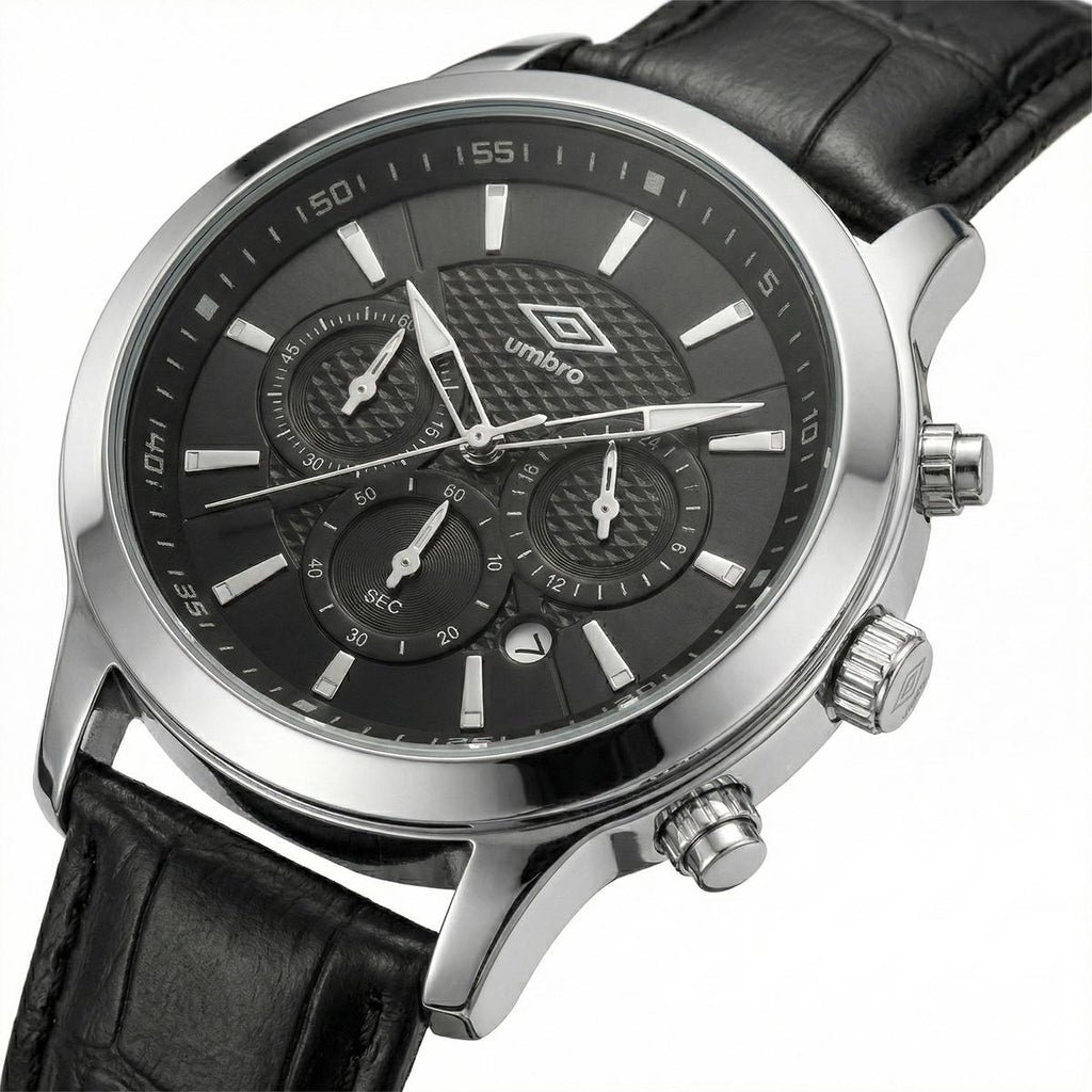 Reloj Análogo Hombre Umbro Plus Negro UMBP-1500-82